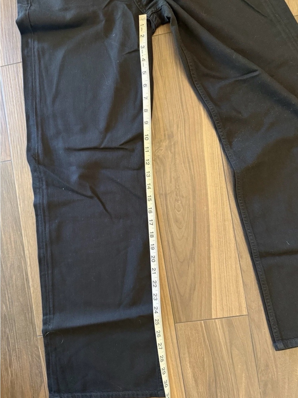 rag & bone Logan Mid Rise Wide-Leg Featherweight Black Jeans Size 27 - Picture 7 of 7
